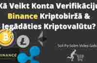 Ka Veikt Binance Konta Verifikāciju &amp Pirkt