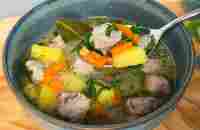 If you have potatoes and minced meat at home. The soup is so delicious that I cook it every day! - YouTube