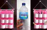 DIY Beautiful Hanging Rack with Plastic Bottle | Rak Gantung Cantik Botol Plastik - YouTube