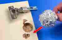 Method Surprised 50-year-old Carpenter! Put Aluminum Foil To Hinge and Be Amazed - YouTube