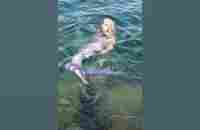 A Mermaid (or siren??) swimming out into deeper water and then coming back for you... #shorts - YouTube