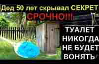 ТУАЛЕТ НИКОГДА НЕ БУДЕТ ВОНЯТЬ! Дед 50 лет скрывал СЕКРЕТ. - YouTube