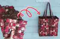 How to make a bag from coffee bags - Upcycling plastic coffee bags - YouTube