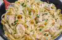 Ive Never Had Such Delicious Pasta! Chicken Fettuccine Alfredo Recipe - YouTube