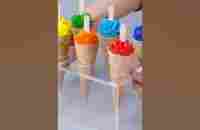 Perfect Rainbow Ice Cream Cone For You #Shorts - YouTube