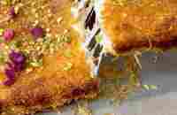 EASY KUNAFA WITH MOZZARELLA CHEESE [Video] | Turkish recipes, Kunafa recipe, Arabic desserts