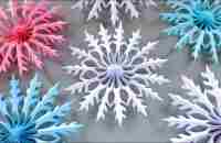 ❄️ СНЕЖИНКА ИЗ БУМАГИ ❄️ 3D PAPER SNOWFLAKE ❄️ - YouTube