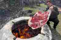 Huge Beef Leg weighing 20 KG! Meat Dish For The Whole Village - YouTube