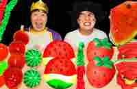 ASMR WATERMELON TANGHULU, FRUITS RICE CAKE, ROPE JELLY 수박 탕후루, 딸기 화과자, 수박젤리 먹방 EATING SOUNDS MUKBANG - YouTube