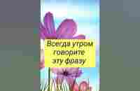 Всегда утром говорите эту фразу#shorts - YouTube