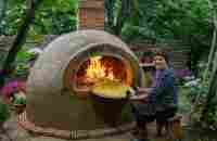 Built Giant Mud Oven and Cooking Country Style Bread - YouTube