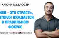 КЛЮЧИ МУДРОСТИ «Гнев — это страсть, которая нуждается в правильном фокусе» Пастор Андрей Шаповалов - YouTube