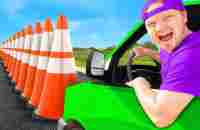 Car Vs 100 Traffic Cones Challenge - YouTube