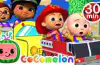 Wheels On The Bus Race | Ninas ABCs | CoComelon Songs for Kids & Nursery Rhymes - YouTube