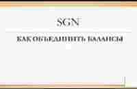 SGN Как объединить балансы - YouTube