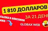 Globaxweb Развод или нет решать Вам Доход 1810$ за 21 день - YouTube