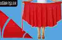 How to Make Wrap Skirt with Side Knot | Tuğba İşler - YouTube