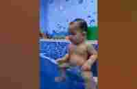 Cute baby swimming#shorts - YouTube