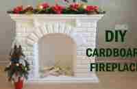 DIY cardboard fireplace / Камин из картона своими руками - YouTube